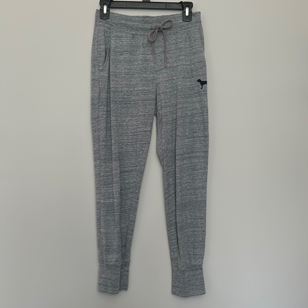 Victoria’s Secret PINK Heathered Grey Joggers/Lounge Pants in Size Small